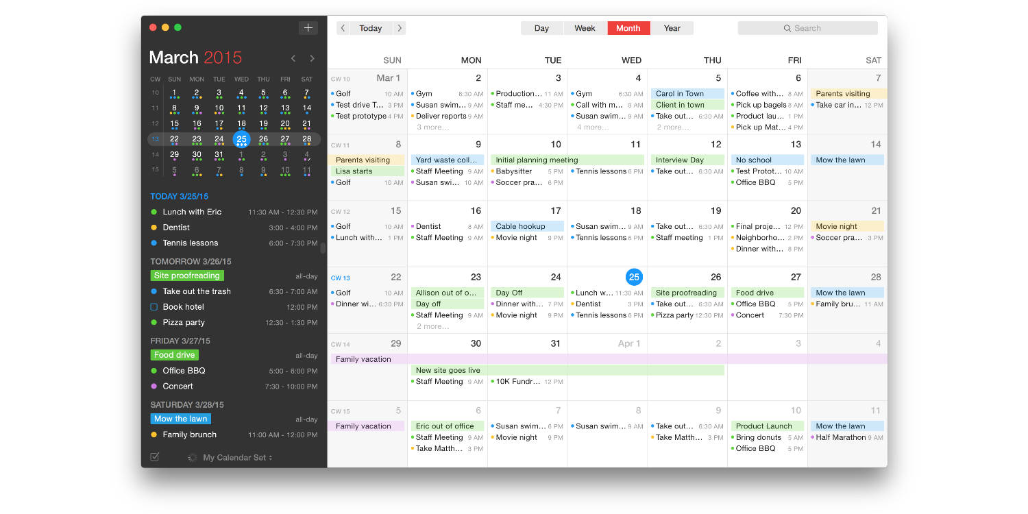 Calendar App Crashing Mac